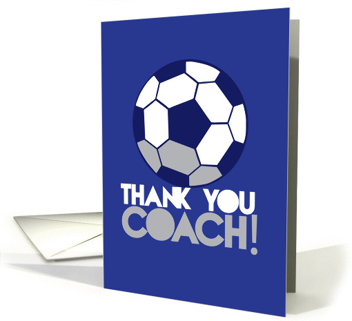 Thank you Coach soccer ball card (844975)