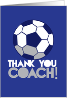 Thank you Coach soccer ball card