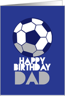 Happy Birthday DAD soccer ball card