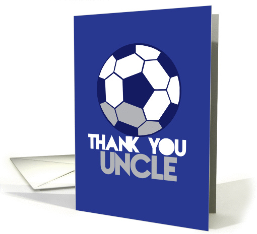Thank you Uncle soccer ball card (844985)