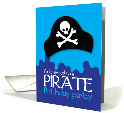 You're invited to a Pirate Birthday party card (845633)