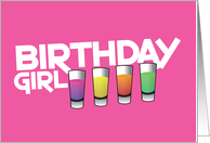 Birthday girl drink...
