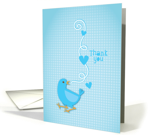 Thank you blue bird card (849743)