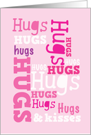 Many hugs hugs hug card
