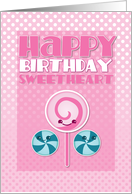 Happy Birthday sweetheart card