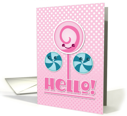 Hello! lollypop and sweets card (862769)
