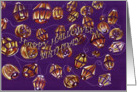 Happy Halloween Birthday, japanese lanterns, pumpkin lanterns, collage card