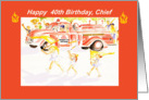 Happy 40th Birthday chief card