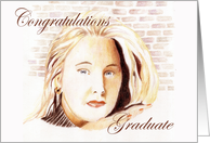 Occcasion, graduation, female, congratulations card