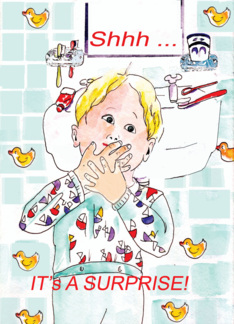 Invitation, pajama party, surprise