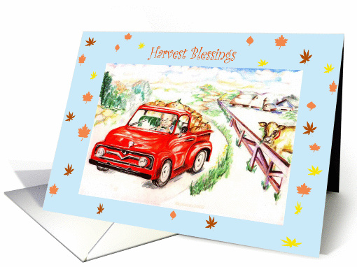Harvest blessings, seasonal card (867593)