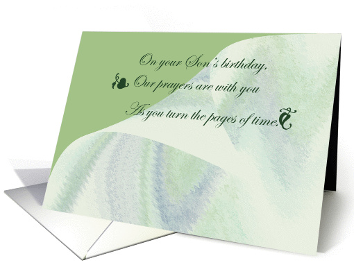 On your son's birthday, remembrance, edwardian script,... (935583)