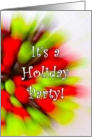 Holiday Party Invitation Christmas Abstract Invite card