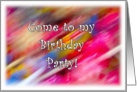 Birthday Party Invitation Girl Boy Abstract Candy Invite card