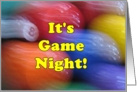 Game Night Invitation Party Pool Balls Billiards Abstract Invite card