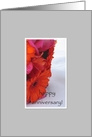 Happy Wedding Anniversary Modern Flowers Bouquet Pink Orange card