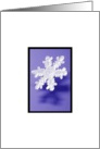 Christmas Snowflake Holiday Purple Snow Modern Photography card