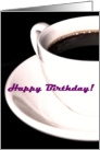 Happy Birthday Coffee Cup Espresso Tea card