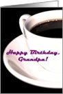 Happy Birthday Grandpa Coffee Cup Espresso card