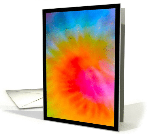 HIPPIE Birthday Tie Dye card (802424)