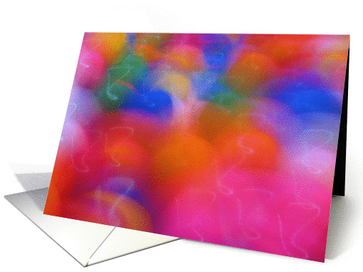 Happy Birthday Colorful Kids Gumball Abstract card (820840)