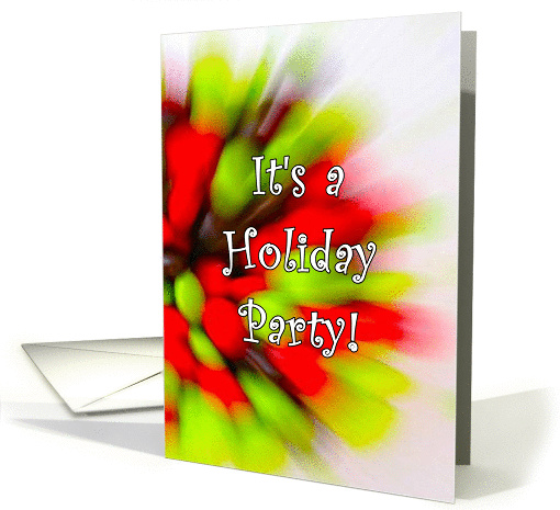 Holiday Party Invitation Christmas Abstract Invite card (821066)