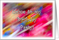 Birthday Party Invitation Girl Boy Abstract Candy Invite card