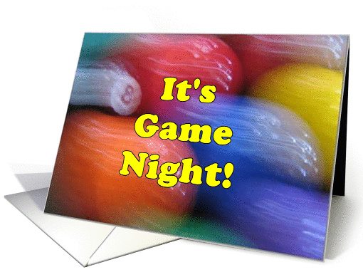 Game Night Invitation Party Pool Balls Billiards Abstract Invite card