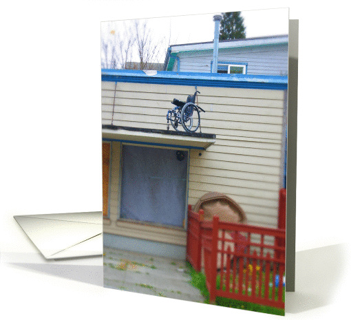 Feel Better Soon Wheelchair Bummer Funny Get Well card (825200)