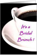 Bridal Brunch Invitation Coffee Cup card