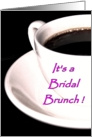 Bridal Brunch Invitation Coffee Cup card