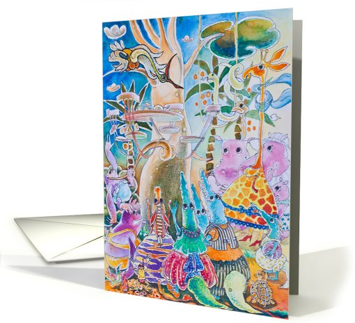 Funny Animals Invitation card (810356)