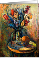 Thank You Tulip Arrangment card