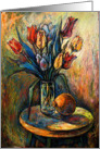 Thank You Tulip Arrangment card