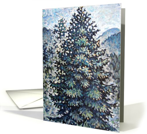 Evergreen blank card (810803)