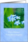 Thank You For Your Sympathy Little Blue Forget Me Nots card