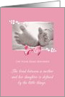 Newborn Baby Shower Congratulations Girl Baby Feet Printed Bow card