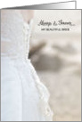 Always and Forever Beautiful Bride Wedding Anniversary For Wife card