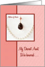 Aunt - Be My Matron of Honor? - String of Pearls card