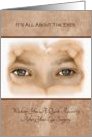 Eye Surgery - Quick Recovery - Eyes - Heart Shaped Hands card