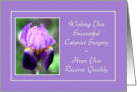 Cataract Surgery - Quick Recovery - Iris Flower card