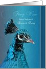 Beautiful Turquoise Peacock Wedding Invitation card