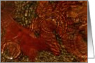 Autumn Leaves In A Puddle With Raindrops and Ripples card
