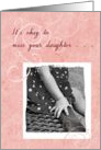 Miss You Estranged Mother Little Girl Hand With Polka-Dot Dress card