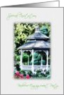 Barbecue Engagement Party Invitation Picnic Gazebo In Garden card