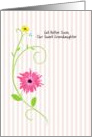 Get Better Soon, Our Sweet Grandaughter, Pink Gerbera Daisy Painting card