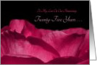 25th Wedding Anniversary For Spouse, Rose Petals, Twenty-Five Years card