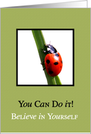 Believe In Yourself - You Can Do It - Ladybug card