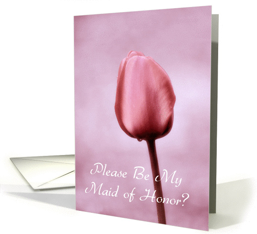 Maid of Honor - Pink Tulip card (829258)
