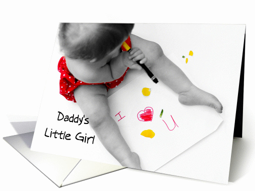 I Love You Dad - Daddy's Little Girl card (829882)